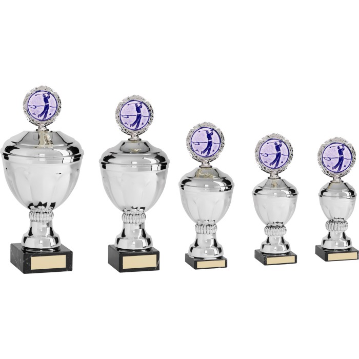METAL GOLF TROPHY - AVAILABLE IN 5 SIZES METAL GOLF TROPHY - AVAILABLE IN 5 SIZES
